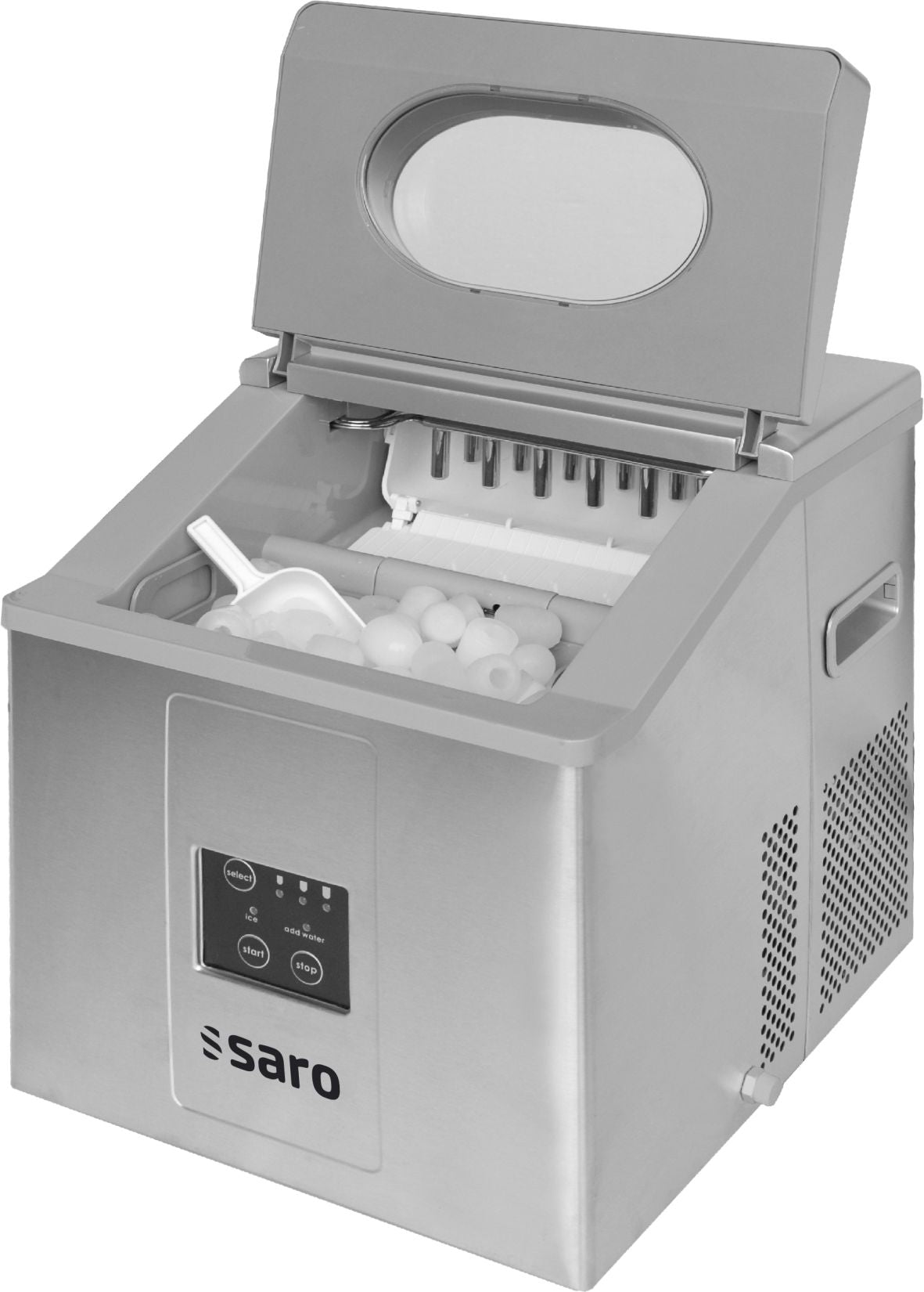 SARO Eiswürfelbereiter Modell EB 15 PRO schwarz oder grau
