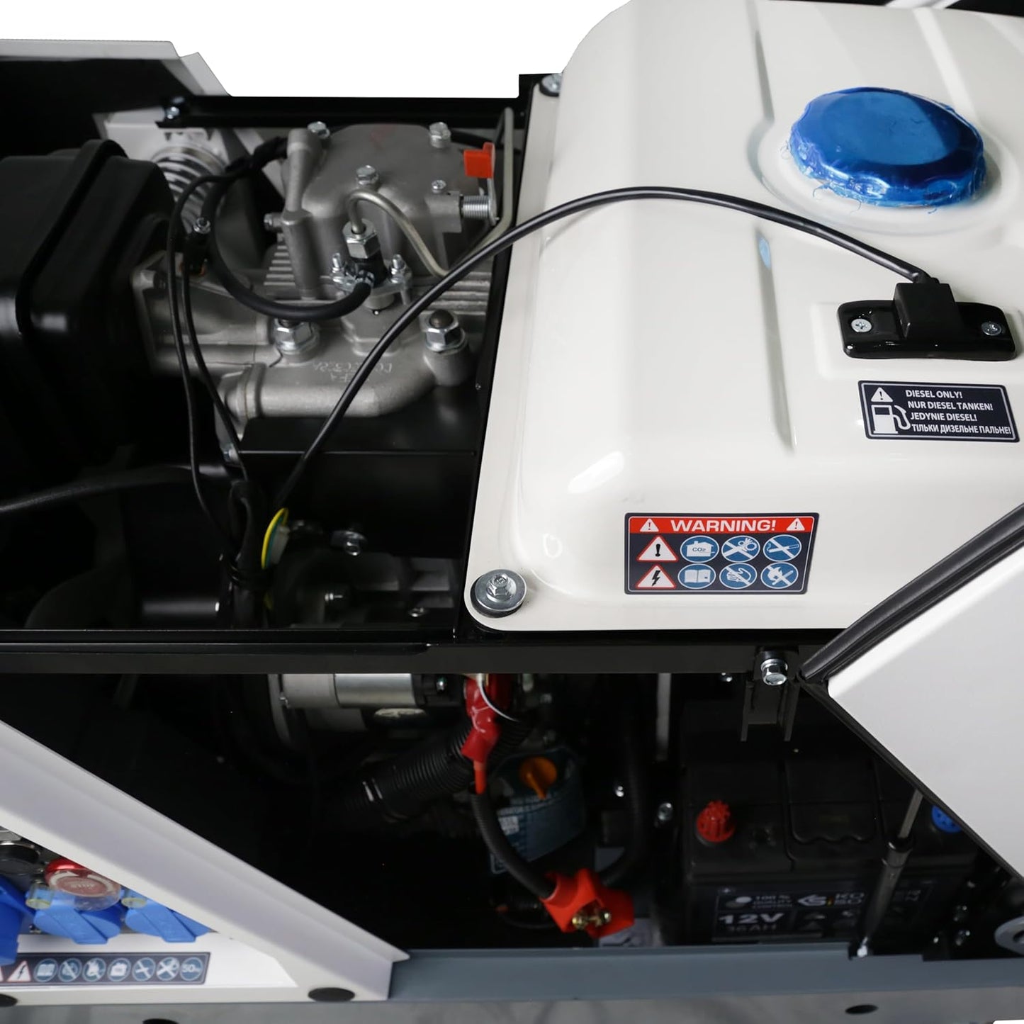"Könner & Söhnen" Diesel Inverter Generator in Soundproof Casing KS 6500iDE S ATSR - 6kVA Nennleistung - Dieselmotor - 230V