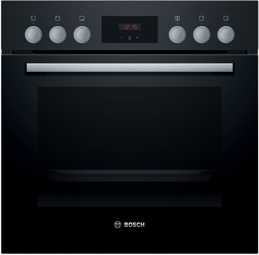 BOSCH Einbau-Herd-Set HEF113BA0 + HEZ438201 + NKN645GA2E Einbau-Herd, Elektro-Kochfeld, Teleskopauszug, 2-fach