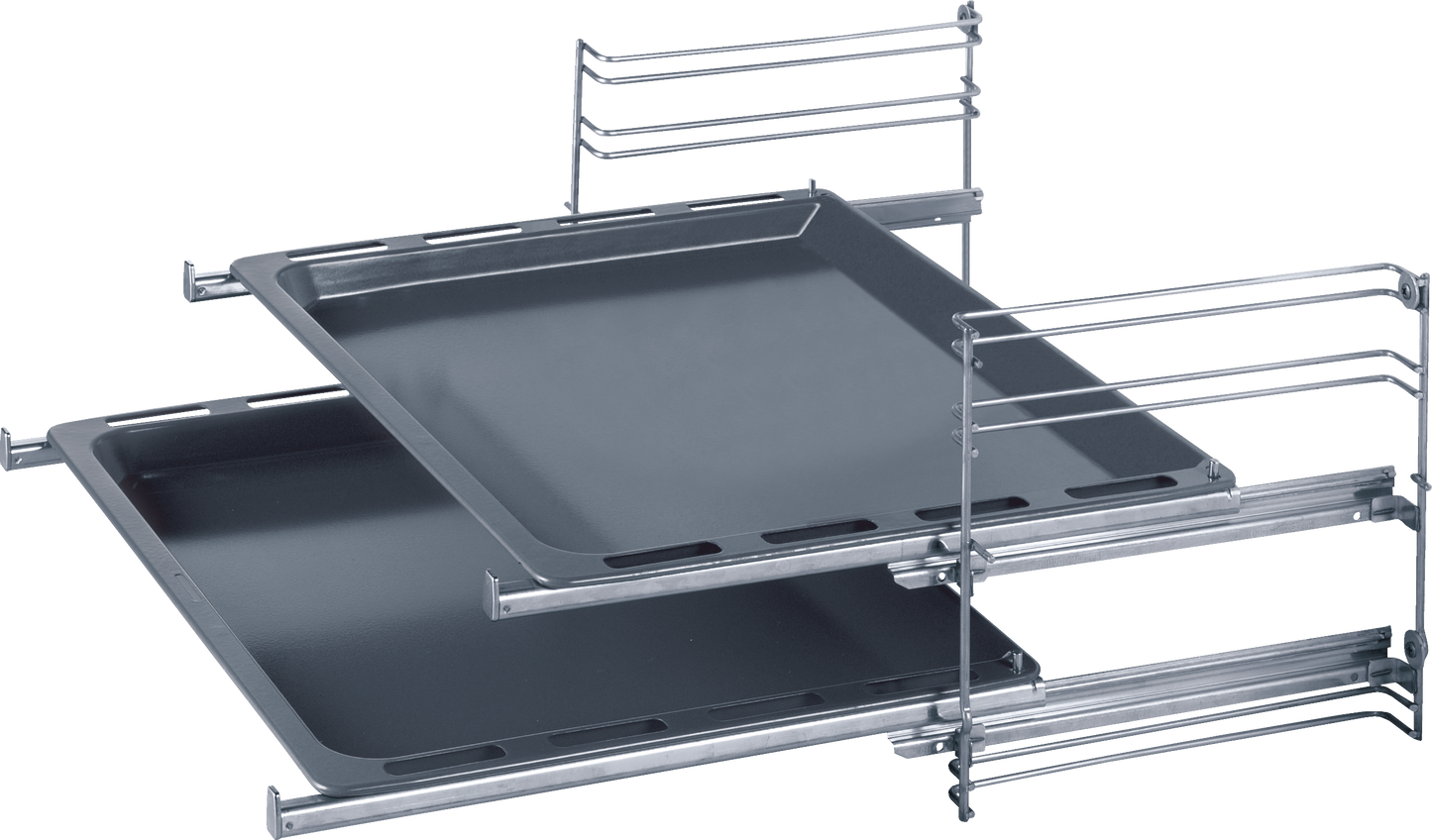 BOSCH Einbau-Herd-Set HEF113BA0 + HEZ438201 + NKN645GA2E Einbau-Herd, Elektro-Kochfeld, Teleskopauszug, 2-fach
