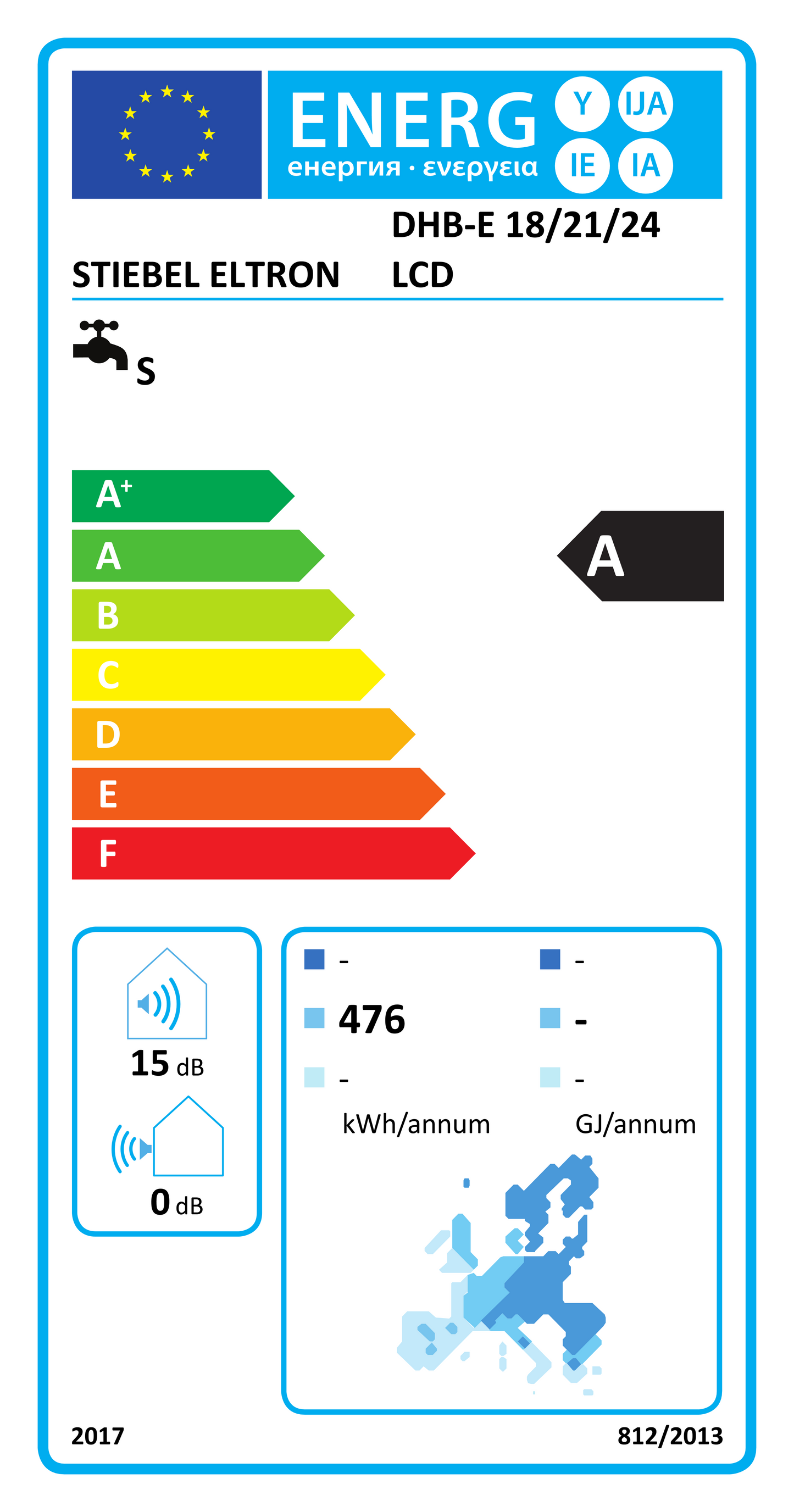 Stiebel Eltron Durchlauferhitzer DHB-E 18,21,24 LCD