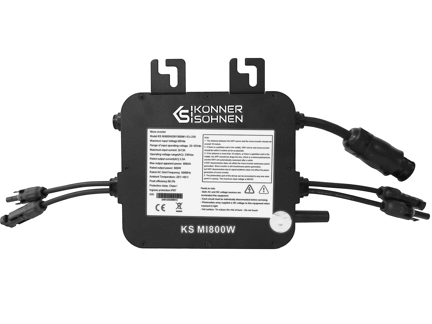 "Könner & Söhnen" Balkonkraftwerk mit Energiespeicher