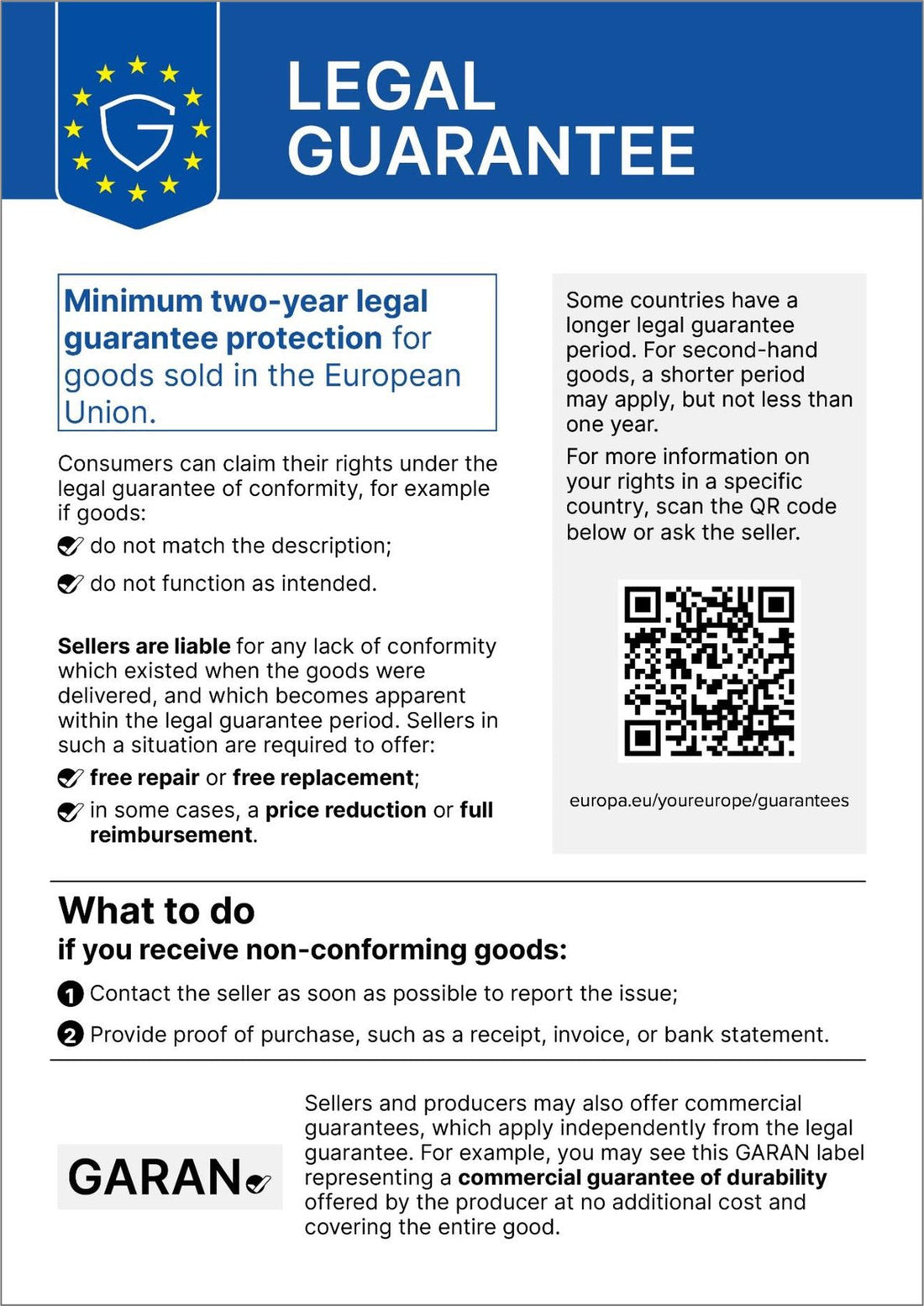GARAN Label Verbraucherschutz
