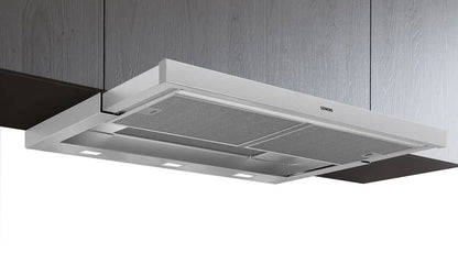 Siemens LI97RA561 iQ500 Flachschirm-Dunsthaube 90 cm Edelstahl + LZ49551 Edelstahl Anbaugriff