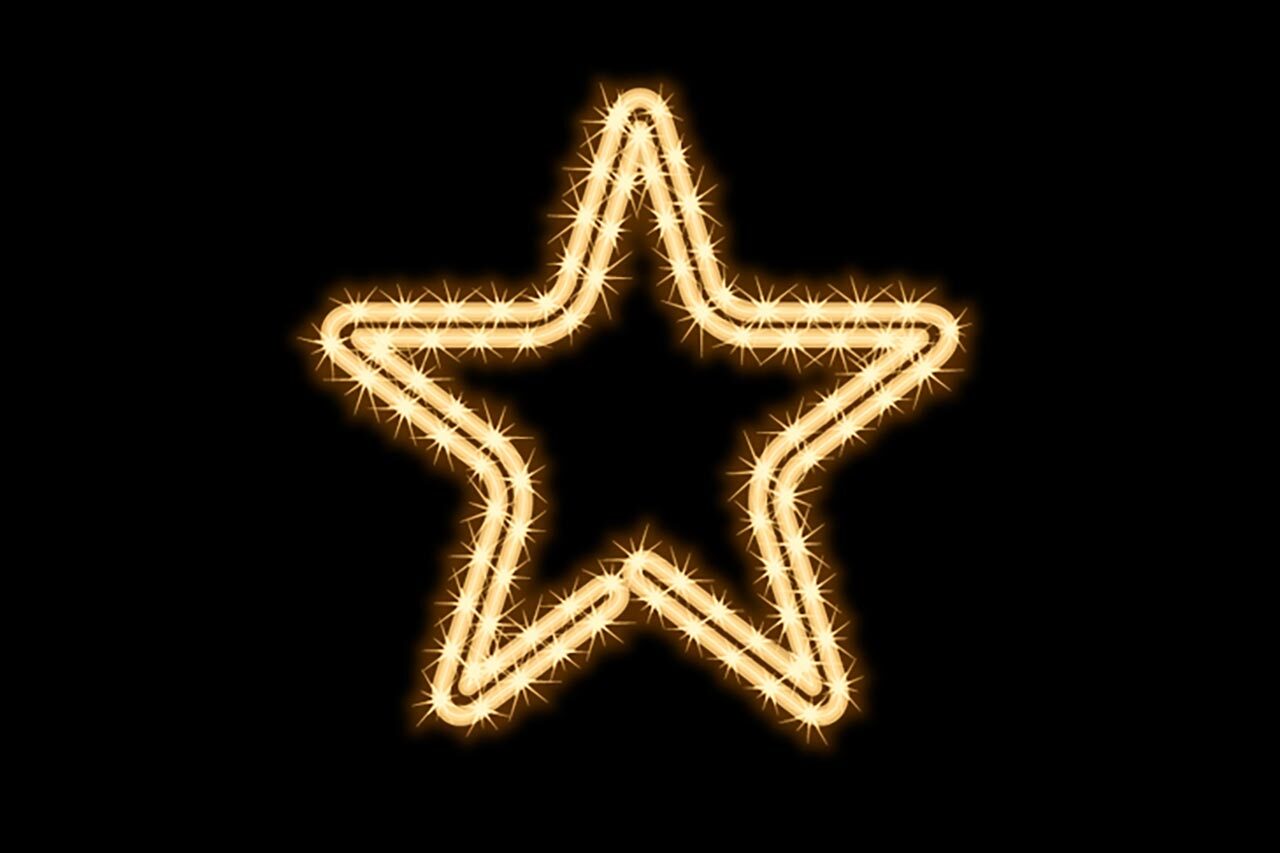 MK ILLUMINATION 160-018 LED Display Stern Ø 45cm 3W warmweiß inkl. Netzteil