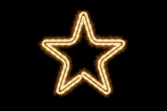 MK ILLUMINATION 160-018 LED Display Stern Ø 45cm 3W warmweiß inkl. Netzteil