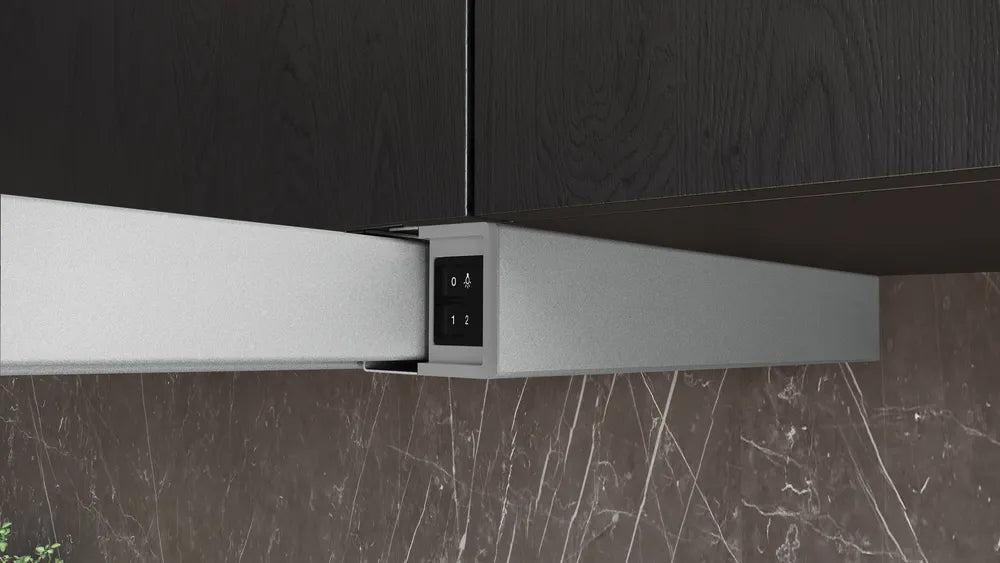 Siemens LI63LA526 iQ100 - Flachschirm-Dunsthaube - 60 cm - Silbermetallic + LZ46551 Edelstahl Griff