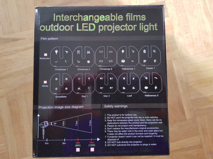 Licht: LED Projector HC-P604-12 Base (LED & Laser Licht + Motive)
