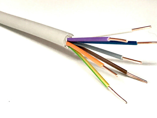 Elektroinstallation: Mantelleitung NYM-J 7x1,5mm² grau 100m Ring