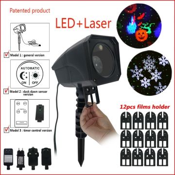 Licht: LED Projector HC-P604-12 Base (LED & Laser Licht + Motive)