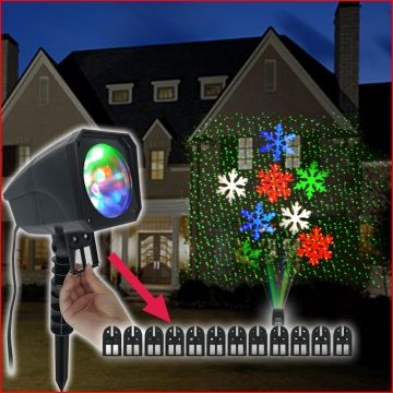 Licht: LED Projector HC-P604-12 Base (LED & Laser Licht + Motive)