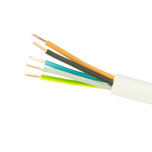 Elektroinstallation: Mantelleitung NYM-J 5x2,5mm² grau 50m Ring