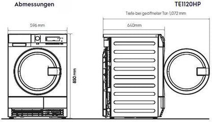 ELECTROLUX Gewerbe-Wärmepumpentrockner TE1120HP myPRO 8kg