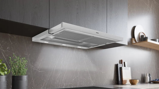 Siemens LI97RA561 iQ500 Flachschirm-Dunsthaube 90 cm Edelstahl + LZ49551 Edelstahl Anbaugriff