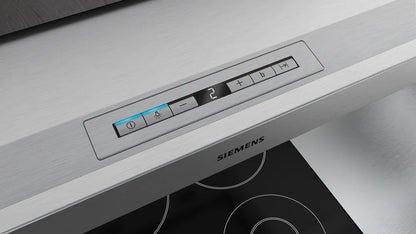 Siemens LI97RA561 iQ500 Flachschirm-Dunsthaube 90 cm Edelstahl + LZ49551 Edelstahl Anbaugriff