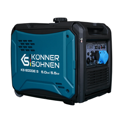 "Könner & Söhnen" Inverter-Generator KS 6000iE S - 5kW Nennleistung - Benzinmotor - 230V