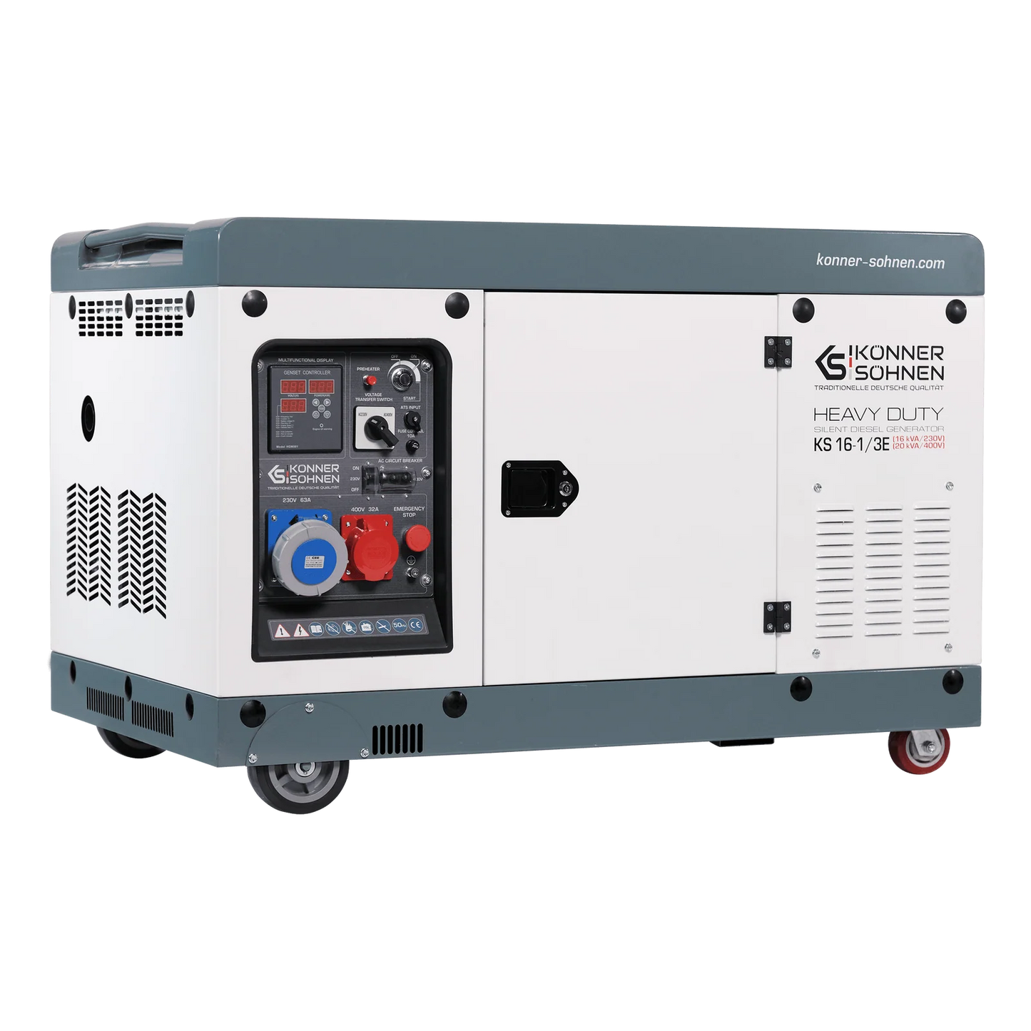 "Könner & Söhnen" Dieselgenerator KS 16-1/3E - 15/18kW Nennleistung - Dieselmotor - 230/400V