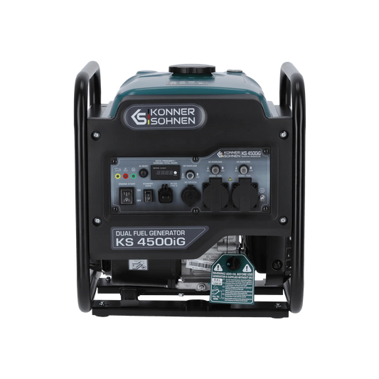 "Könner & Söhnen" Dual-Inverter-Generator KS 4500iG - 4.2kW Nennleistung - Benzin / Gas Motor - 230V