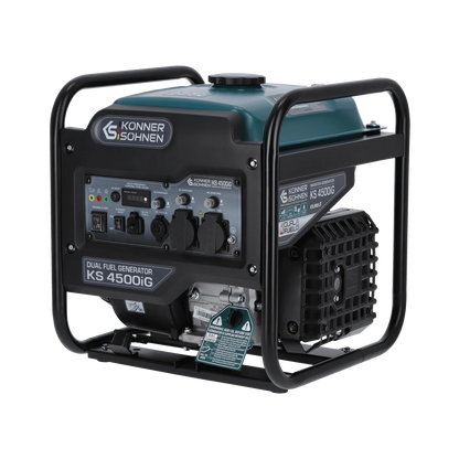 "Könner & Söhnen" Dual-Inverter-Generator KS 4500iG - 4.2kW Nennleistung - Benzin / Gas Motor - 230V