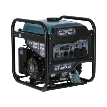"Könner & Söhnen" Dual-Inverter-Generator KS 4500iG - 4.2kW Nennleistung - Benzin / Gas Motor - 230V