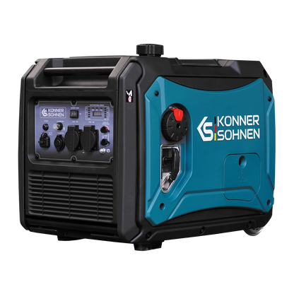 "Könner & Söhnen" LPG/Benzin-Inverter-Generator KS 4000iEG S - 3.5kW Nennleistung - Benzin / Gas Motor - 230V