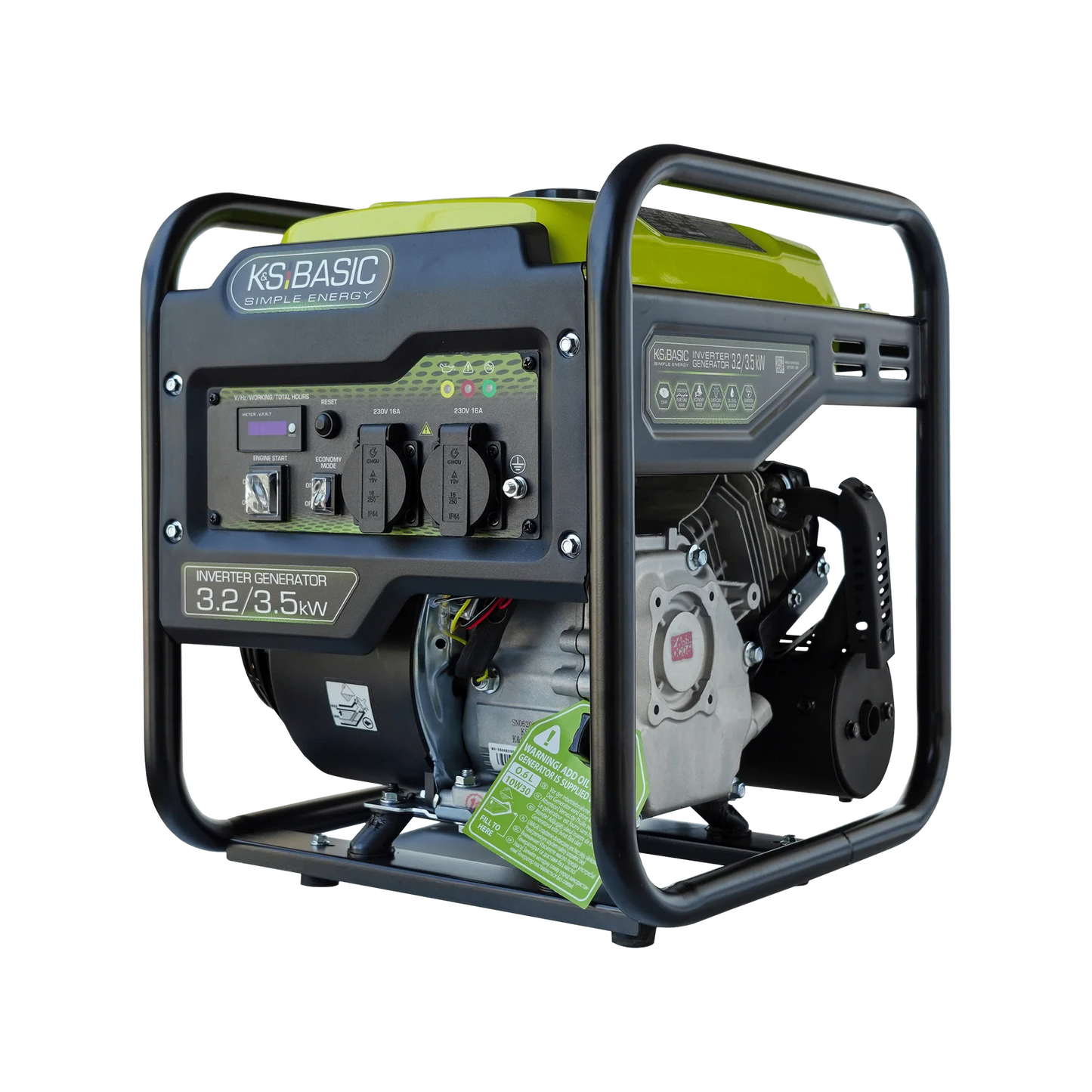 "Könner &amp; Söhnen" Inverter Generator KSB 35i - 3.2kW Rated Power - Petrol Engine - 230V