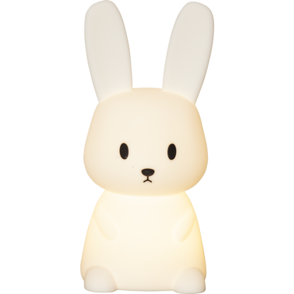 Star Trading LED Nachtlicht "Bunny", Hase weiß, 7 einstellbare Farben, mit Touchsensor, 0,3 W, ca. 9x20 cm, Batterie, Silikon