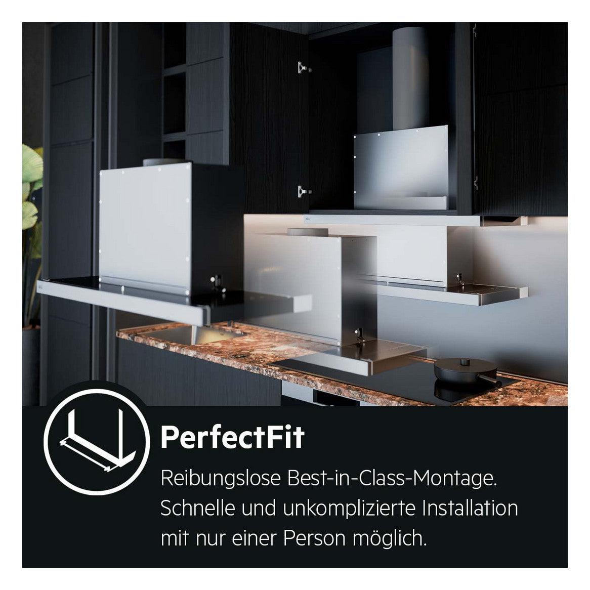 AEG DPS3640AM Flat Screen Cooker Hood 60cm