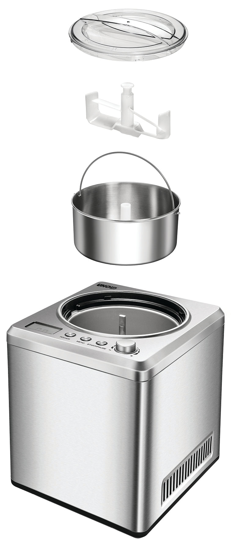 Angebot: Unold 48872 Eismaschine Exklusiv 2L 180W edelstahl