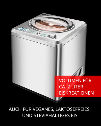 Angebot: Unold 48872 Eismaschine Exklusiv 2L 180W edelstahl