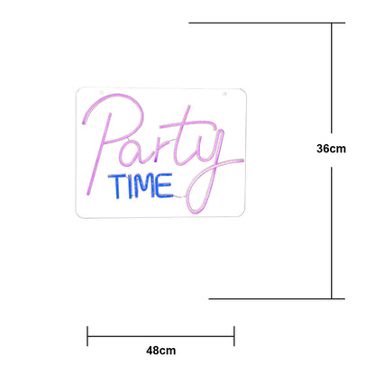 Star Trading LED-Dekoration "Plexy", Party Time bunte LED, ca. 48x36 cm, Plexiglasscheibe, 2 m Kabel, inkl. USB-Kabel, indoor, Vierfarb-Karton