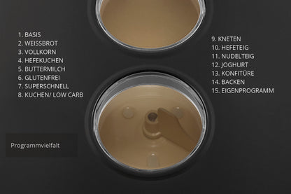 Unold Backmeister® Big (Backautomat + Konfitüren + Joghurt)