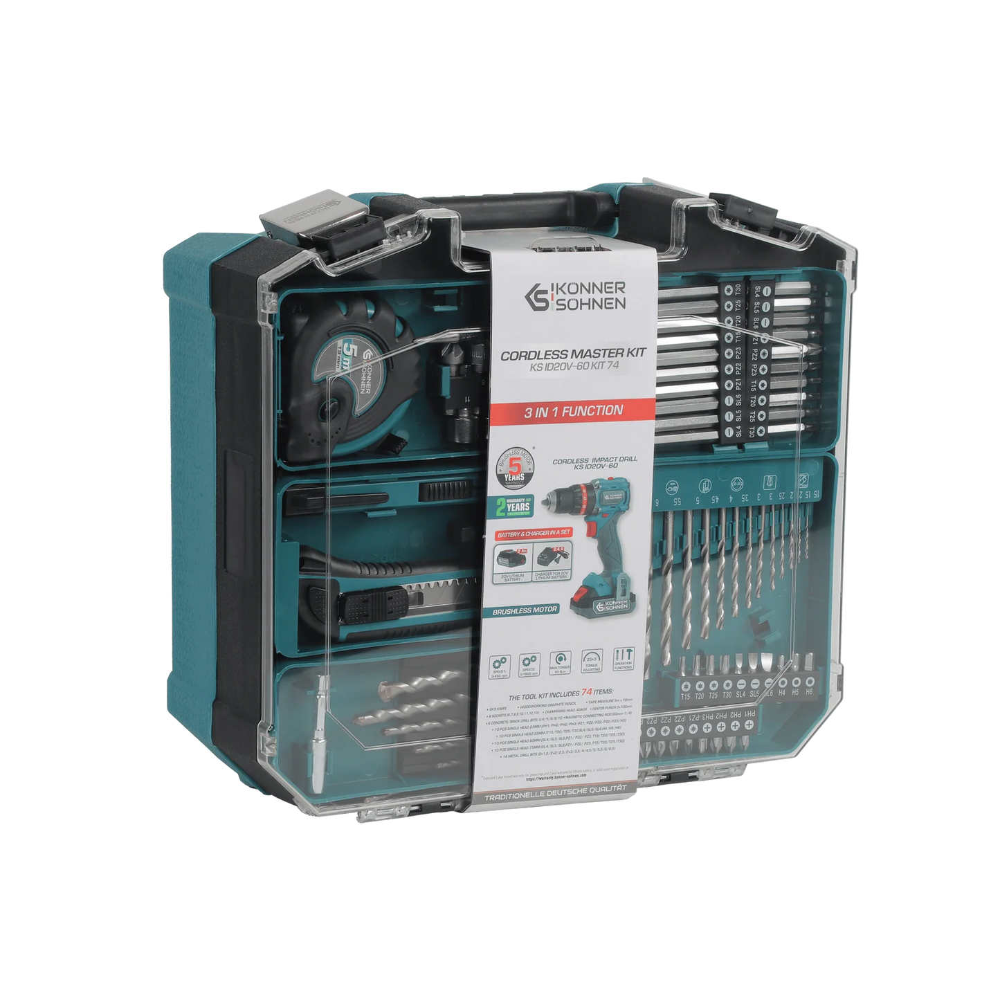 "Könner & Söhnen" Kabelloses Meister-Set KS ID20V-60 KIT 74