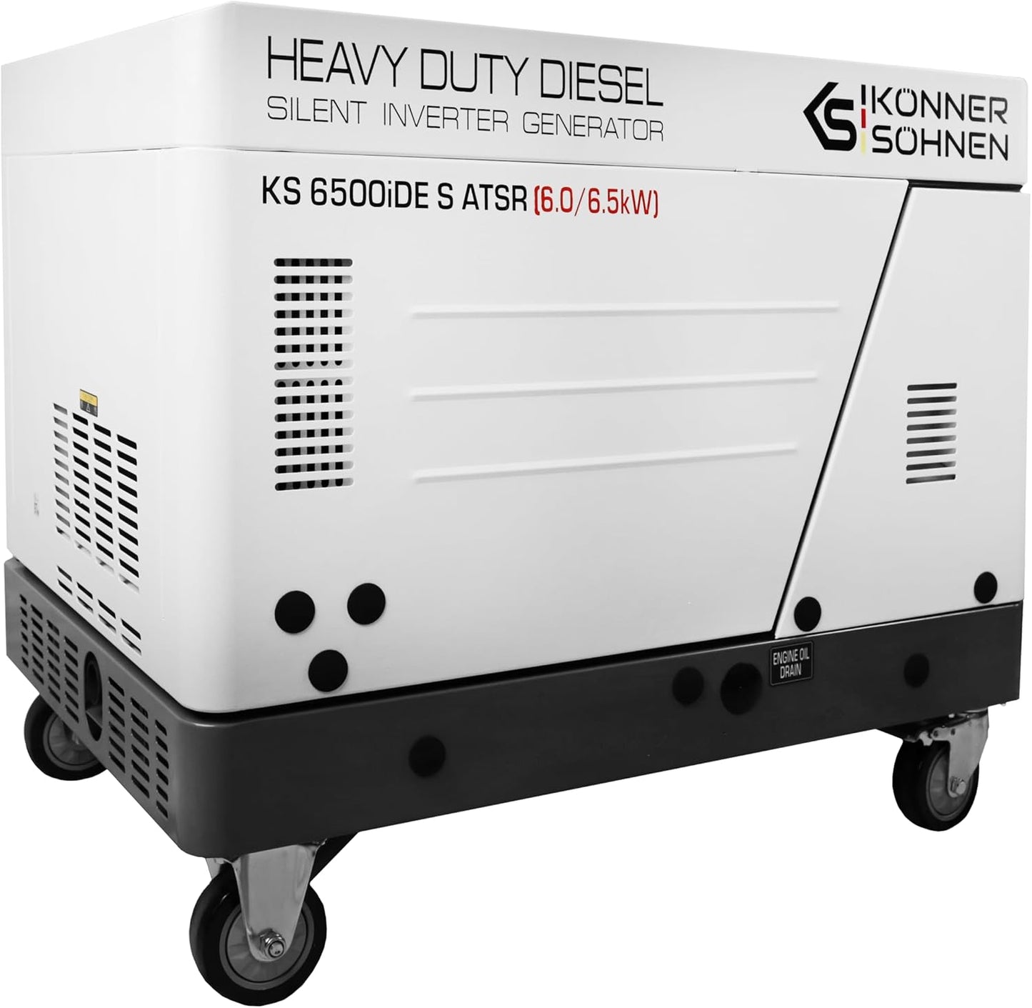 "Könner & Söhnen" Diesel Inverter Generator in Soundproof Casing KS 6500iDE S ATSR  - 6kVA Nennleistung - Dieselmotor - 230V