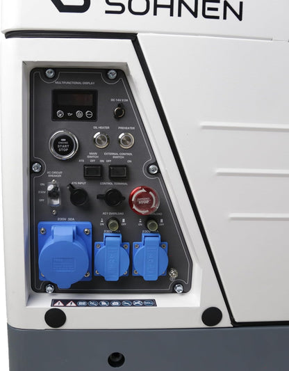 "Könner & Söhnen" Diesel Inverter Generator in Soundproof Casing KS 6500iDE S ATSR  - 6kVA Nennleistung - Dieselmotor - 230V