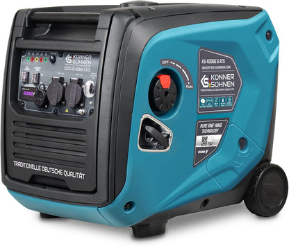"Könner & Söhnen" Inverter-Generator KS 4000iE S ATS - 4kW Nennleistung - Benzinmotor - 230V