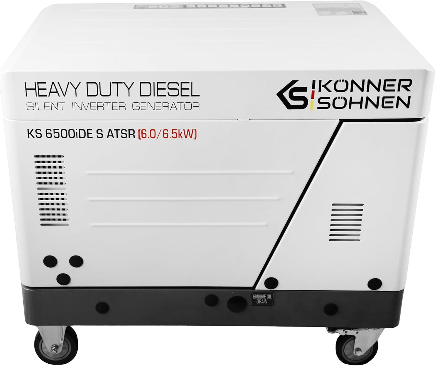 "Könner & Söhnen" Diesel Inverter Generator in Soundproof Casing KS 6500iDE S ATSR  - 6kVA Nennleistung - Dieselmotor - 230V