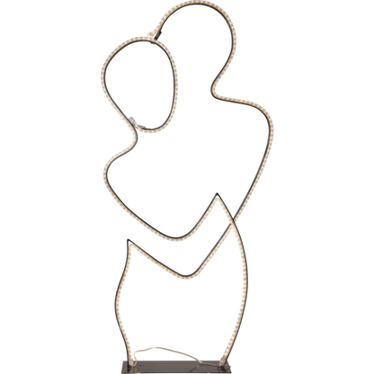 Star Trading LED-Silhouette "Grafico" Umarmung, 280 warmwhite LED, ca. 40x87 cm, 5m Zuleitung, Trafo, outdoor, Vierfarb-Karton