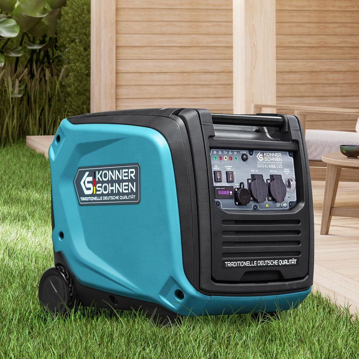 "Könner & Söhnen" Inverter-Generator KS 4000iE S ATS - 4kW Nennleistung - Benzinmotor - 230V