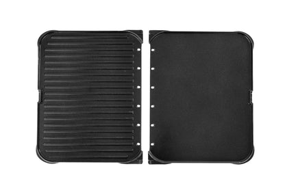 Rommelsbacher BBQ 2025 Tischgrill ed/sw 2000W 2 Grillplatten 22,5x28,5cm