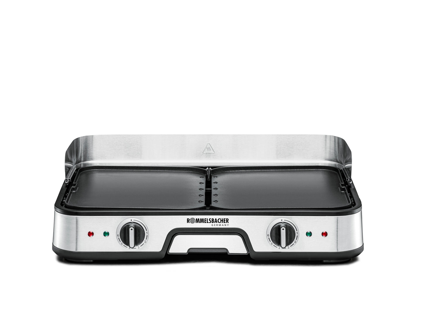 Rommelsbacher BBQ 2025 Tischgrill ed/sw 2000W 2 Grillplatten 22,5x28,5cm