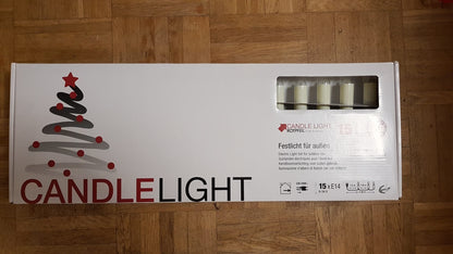 MK ILLUMINATION 016-210 LED Aussenlichterkette 15-tlg. E14 warmweiss