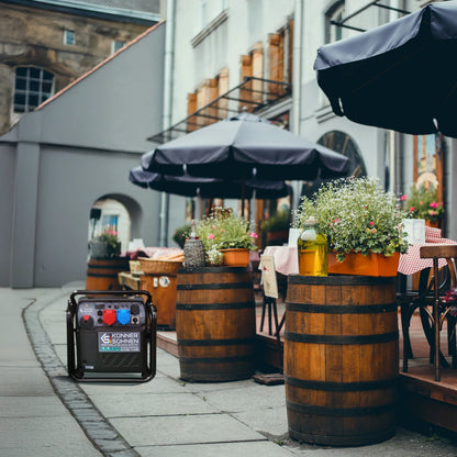 "Könner &amp; Söhnen" Inverter Generator KS 8100iE 1/3 ATSR - 8kW Rated Power (230/400V available without switching losses) - Petrol Engine