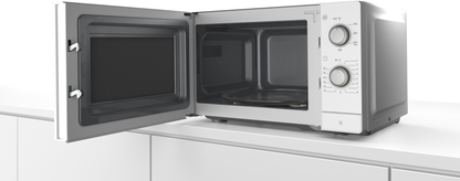 Bosch Serie 2, Freistehende Mikrowelle, 44 x 26 cm, Weiß FFL020MW0