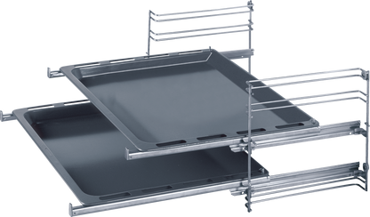 BOSCH Einbau-Herd-Set HEF113BA0 + HEZ438201 + NKN645GA2E Einbau-Herd, Elektro-Kochfeld, Teleskopauszug, 2-fach