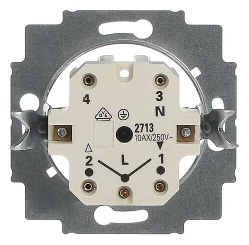 BUSCH-JAEGER 2713 U Jalousie Drehschalter zum Stellen von 3 Zuständen u. a. auch für Bewegungsmelder On/Off/Sensorbetrieb