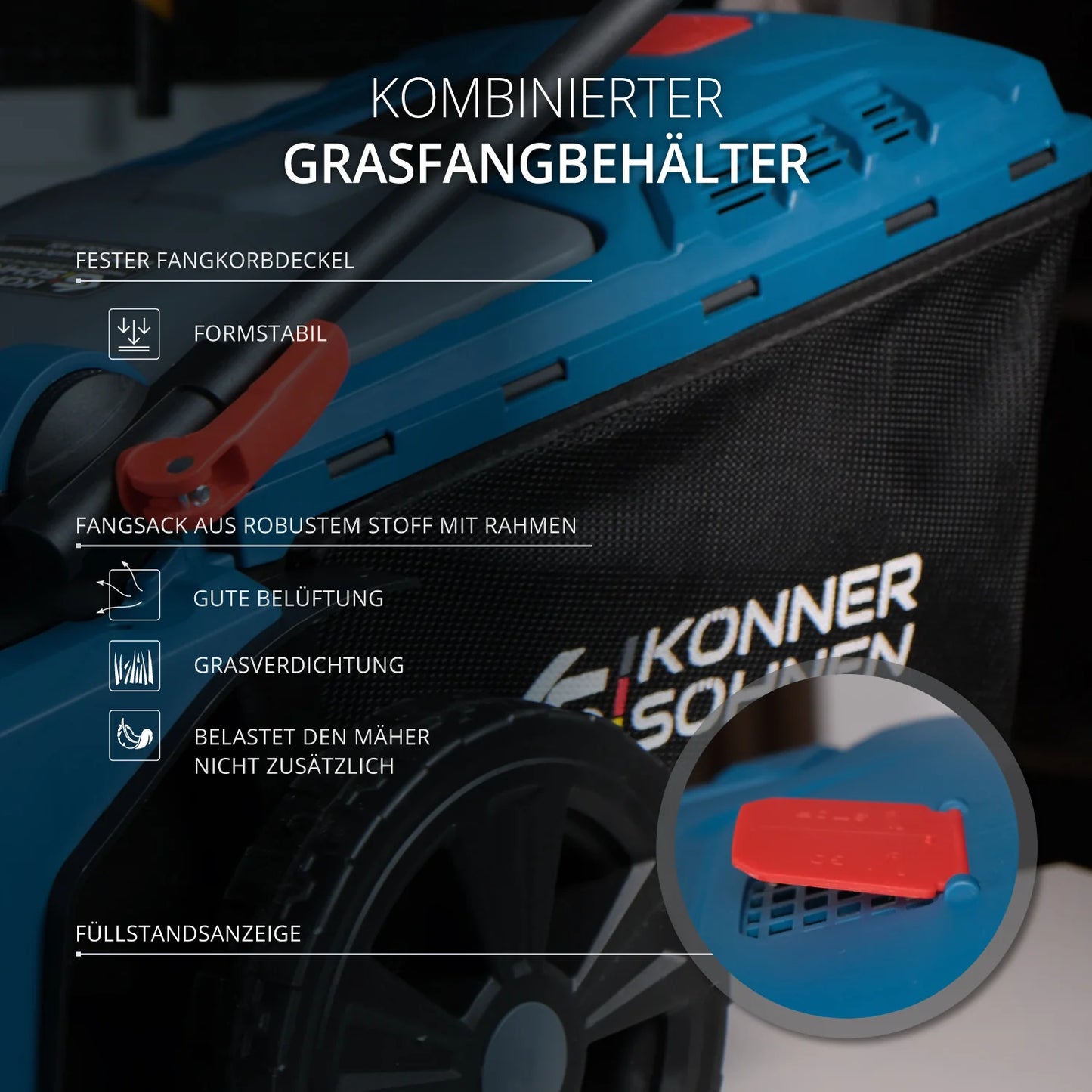 "Könner & Söhnen" Akku-Rasenmäher KS 43LM-40V