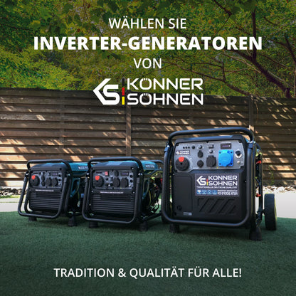 "Könner & Söhnen" LPG/Benzin-Inverter-Generator KS 8100iEG - 8kW Nennleistung - Gas-/Benzinmotor