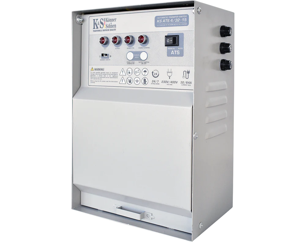 "Könner & Söhnen" Generator  KS 15-1E ATSR - 12kVA Nennleistung - Benzinmotor - 230V
