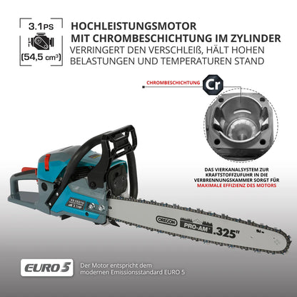 "Könner & Söhnen" Benzin-Kettensäge KS CS31G-18-1 ==> 18"/45cm